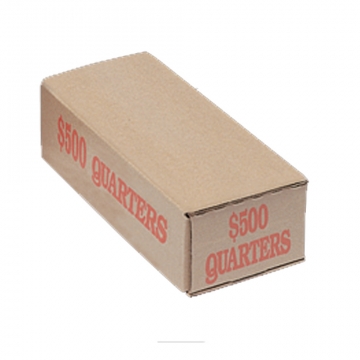 Image of item: Coin Transport Boxes, Quarters, Orange, $500 Capacity